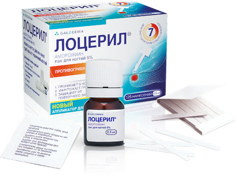 Фото Лоцерил, лак 5%, 2.5 мл