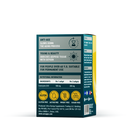 Фото UESUPPS Ультра Энерджи Антиоксидант Коэнзим Q10, капсулы, 30 шт.