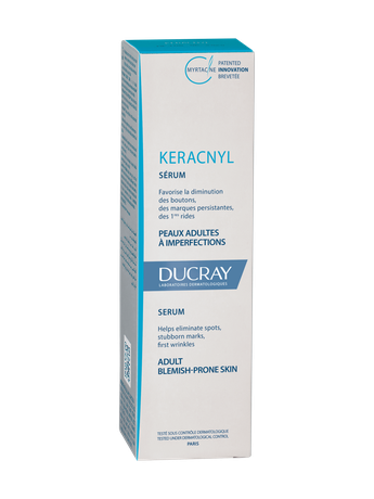 Фото Ducray Keracnyl, сыворотка разглаживающая для проблемной кожи, 30 мл, 1 шт.