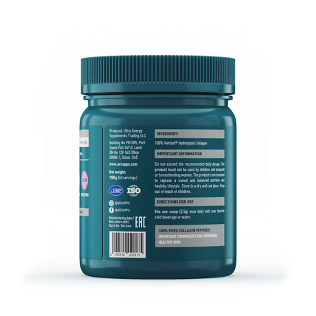 Фото UESUPPS Ультра Энерджи Бьюти Коллаген Пептиды, порошок 150 г