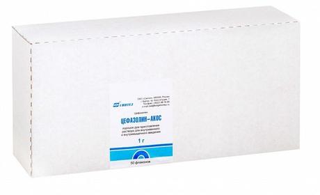 Фото Цефазолин-Акос, порошок для приготовления раствора для внутривенного и внутримышечного введения 1 г, 50 шт.