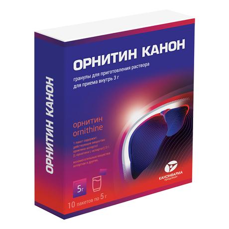 Фото Орнитин Канон, гранулы, пакетики 3 г, 10 шт.