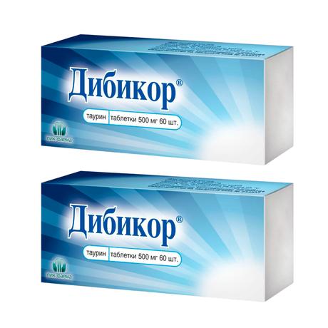Фото Набор 2уп Дибикор таблетки 500мг 60шт
