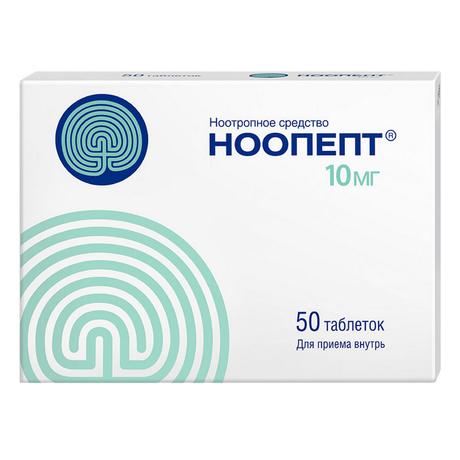 Фото Ноопепт, таблетки 10 мг, 50 шт.