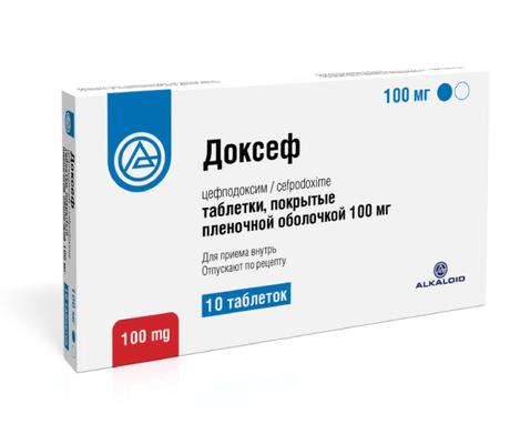 Фото Доксеф, таблетки в плёночной оболочке 100 мг, 10 шт.