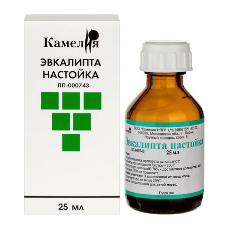 Фото Эвкалипт настойка,  флакон, 25 мл