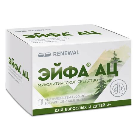 Фото Эйфа АЦ, гранулы 200 мг, саше 3 г, 20 шт.