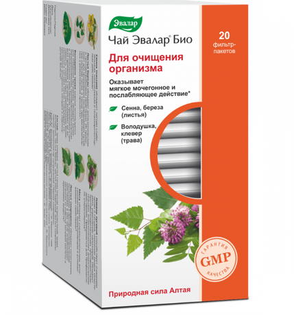 Фото Чай Эвалар Био очищающий, пакетики, 20 шт.