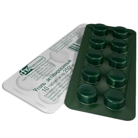 Фото Уголь активированный, таблетки 250 мг (Фармстандарт), 10 шт.