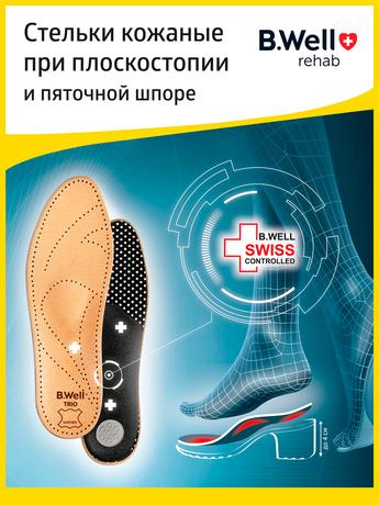 Фото Стельки ортопедические B.Well Trio (арт FW-601) р.38, 2 шт.