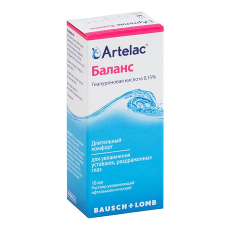 Фото Артелак Баланс, раствор офтальмологический, 10 мл