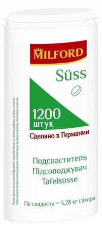 Фото Milford suss подсластитель (заменитель сахара), 1200 шт.