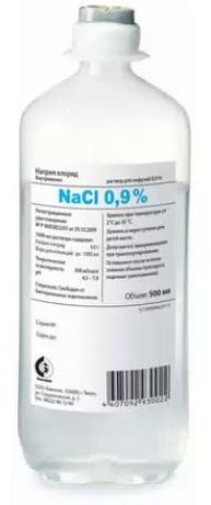 Фото Натрия хлорид, раствор 0.9%, 500 мл, 10 шт.
