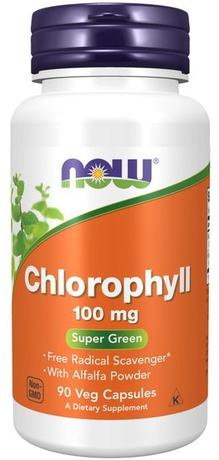 Фото NOW Хлорофилл, капсулы массой  444 мг, 90 шт.