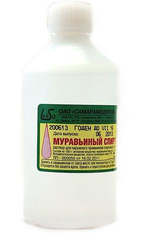 Фото Муравьиный спирт, раствор спиртовой 1.4%, 100 мл