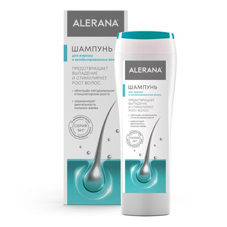 Фото Алерана, шампунь для жирных и комбинированных волос, 250 мл