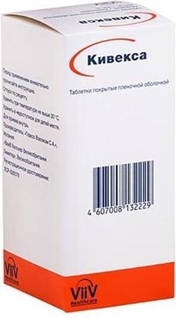 Фото Кивекса, таблетки 600 мг +300 мг, 30 шт.