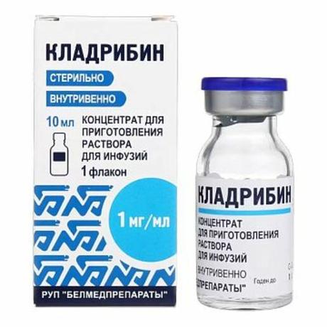 Фото Кладрибин, концентрат для приг. раствора для инфузий 1 мг/мл, флакон 10 мл