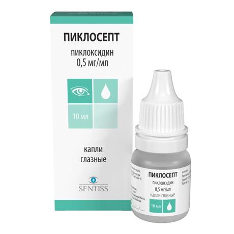 Фото Пиклосепт, капли глазные 0,5 мг/мл 10 мл, 1 шт.