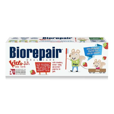 Фото Biorepair Kids fragola/Биорепейр детская зубная паста (земляника) с 0 лет, 50 мл