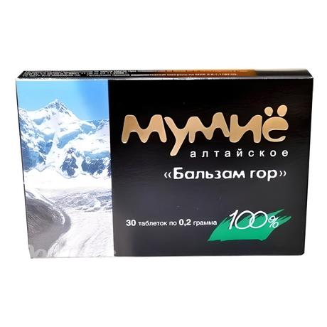 Фото Мумие Алтайское Бальзам гор, таблетки 0.2 г, 30 шт.