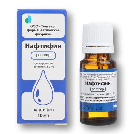 Фото Нафтифин, раствор для наружного применения 1% 10 мл