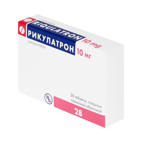 Фото Рикулатрон, таблетки покрытые пленочной оболочкой 10 мг, 28 шт.