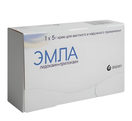 Фото Эмла, крем для местного и наружного применения, 5 г, 1 шт.