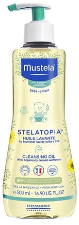 Фото Mustela Stelatopia, масло очищающее для купания, 500 мл
