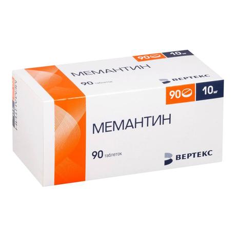 Фото Мемантин-Вертекс таблетки, покрытые пленочной оболочкой 10 мг, 90 шт.