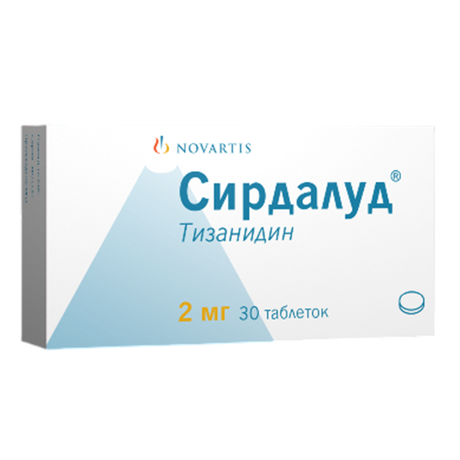 Фото Сирдалуд, таблетки 2 мг, 30 шт.
