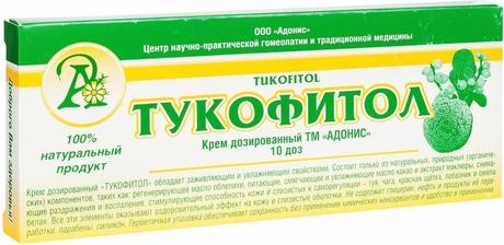 Фото Тукофитол, крем для интимной гигиены дозированный, 10 шт.