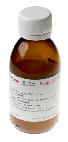 Фото Стопдиар, суспензия 220 мг/5 мл, 90 мл