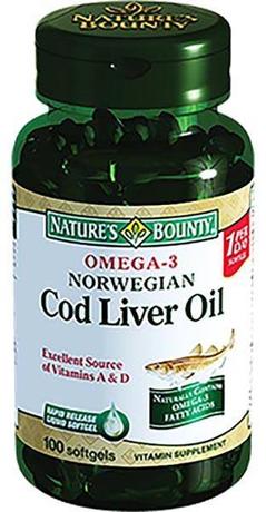 Фото Nature'S Bounty Жир из печени норвежской трески, капсулы, 100 шт.