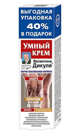 Фото В.Дикуль Умный крем для тела (мумие/пчелиный яд), 125 мл