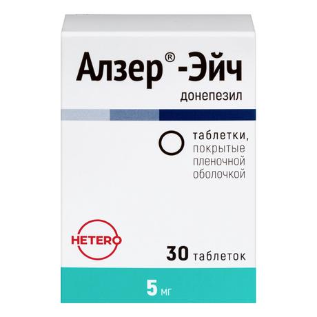 Фото Алзер-Эйч, таблетки, покрытые пленочной оболочкой 5 мг, 30 шт.