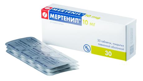 Фото Мертенил, таблетки покрыт. плен. об. 10 мг, 30 шт.