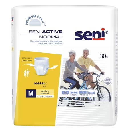 Фото Seni Active Normal, трусы впитывающие (M), 30 шт.
