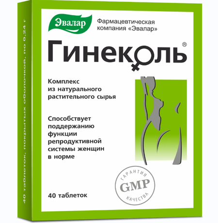 Фото Гинеколь, таблетки, 40 шт.