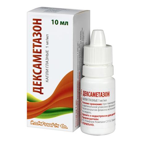 Фото Дексаметазон, капли глазные 1 мг/мл флакон капли 10 мл 