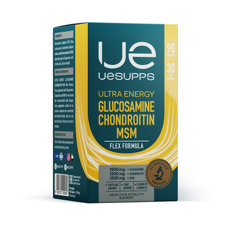 Фото UESUPPS Ультра Энерджи Глюкозамин Хондроитин МСМ, таблетки, 90 шт.