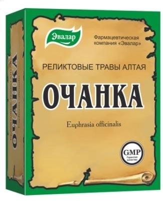 Фото Очанка Реликтовые травы Алтая, пачка 50 г