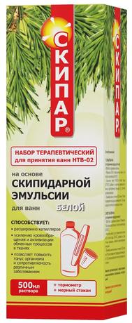 Фото Скипар, набор терапевтический для ванны на основе белой скипидарной эмульсии 1 л, 1 шт.