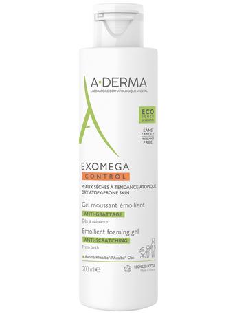 Фото A-Derma Exomega Control гель смягчающий, пенящийся для сухой кожи, 200 мл