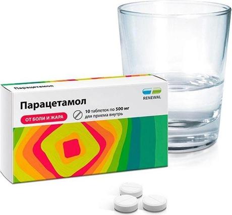 Фото Парацетамол Реневал, таблетки 500 мг, 10 шт.