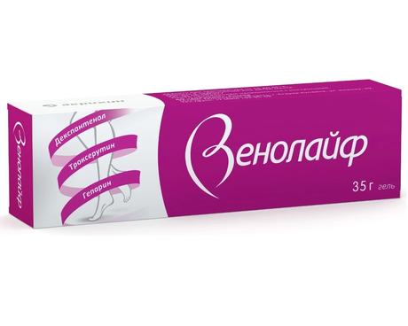 Фото Венолайф, гель 0,25%+5%+2%, туба 35 г