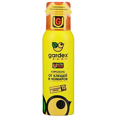 Фото Gardex Baby, аэрозоль от клещей и комаров для детей, 100 мл