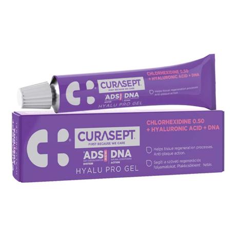 Фото Curasept ADS DNA 350 Hyalu Pro гель для десен (гиалуроновая к-та/хлоргексидин 0,5%), 30 мл
