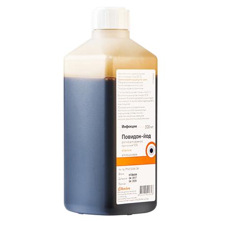 Фото Повидон-йод, раствор 10%, 500 мл