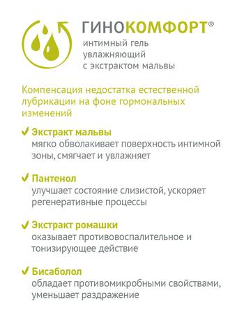 Фото Гинокомфорт, увлажняющий интимный гель, 50 г